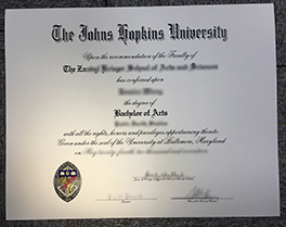 buy Johns Hopkins University(JHU) fake degree,fake diploma in Washington