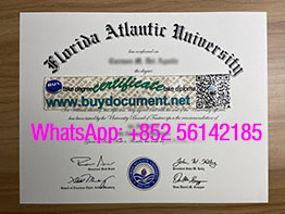 Fake Florida Atlantic University diploma for sale