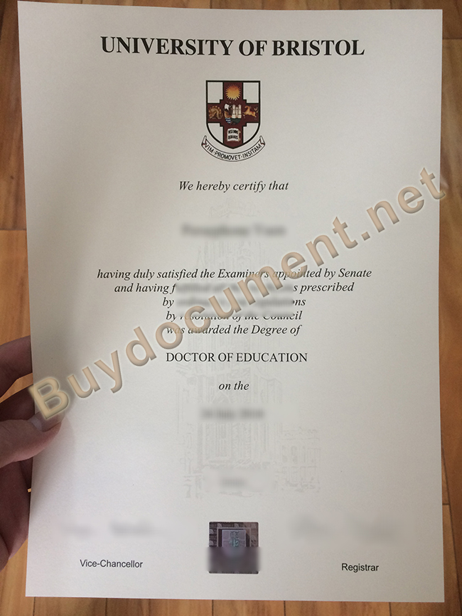 University of Bristol fake degree, University of Bristol diploma sample