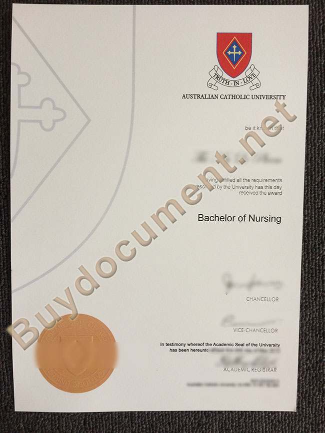 Australian Catholic University diploma, buy fake degree