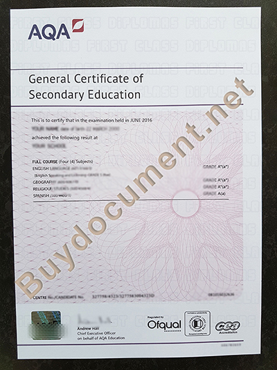 GCSE certificate, buy fake diploma