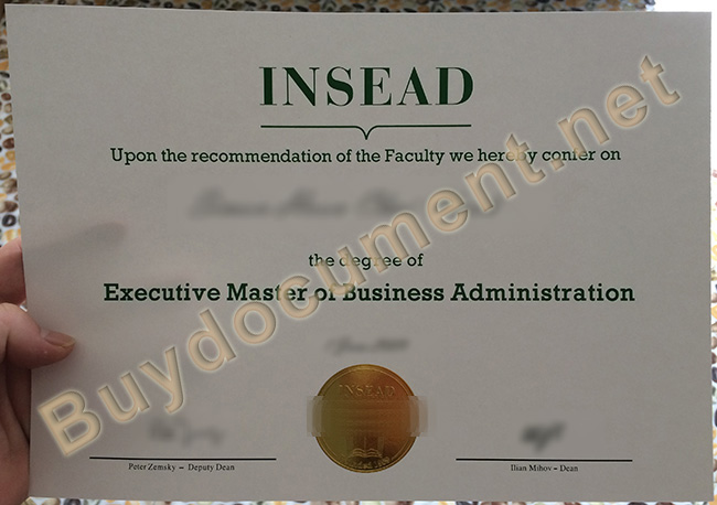 INSEAD diploma, INSEAD fake degree