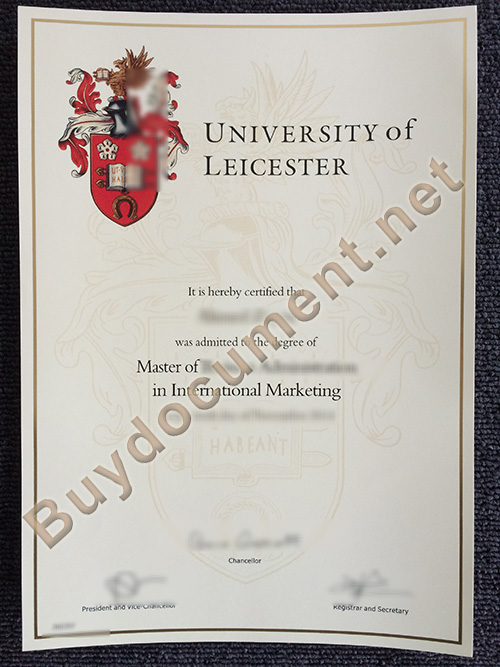 buy University of Leicester fake diploma, University of Leicester degree sample