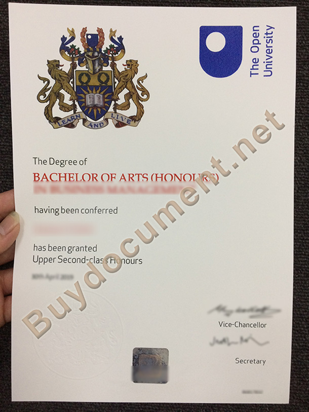 Buy Open University，UK Fake Diploma, buy fake degree