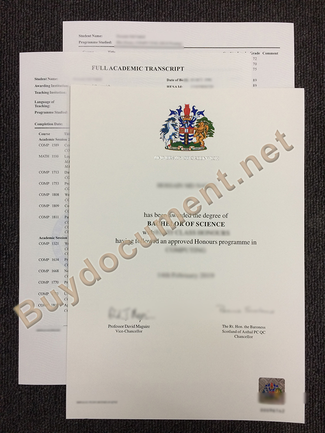 University of Greenwich diploma, fake University of Greenwich degree