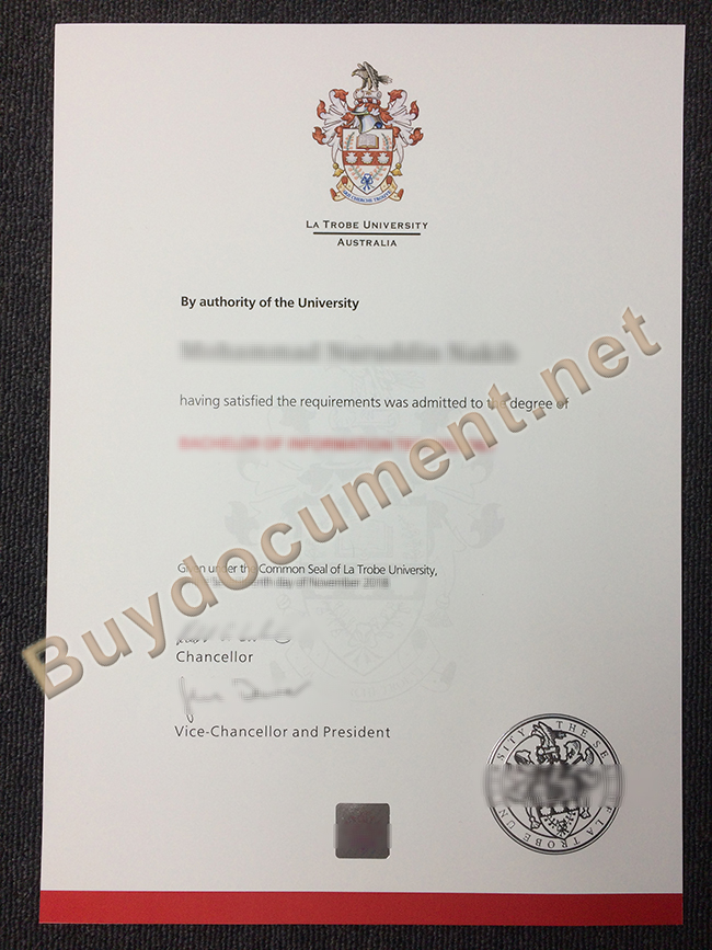 Fake La Trobe University Diploma, La Trobe University degree