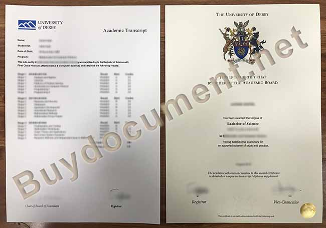 University of Derby diploma, University of Derby degree, University of Derby transcript