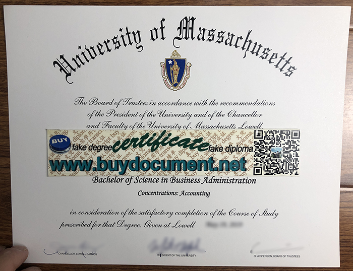 University of Massachusetts diploma