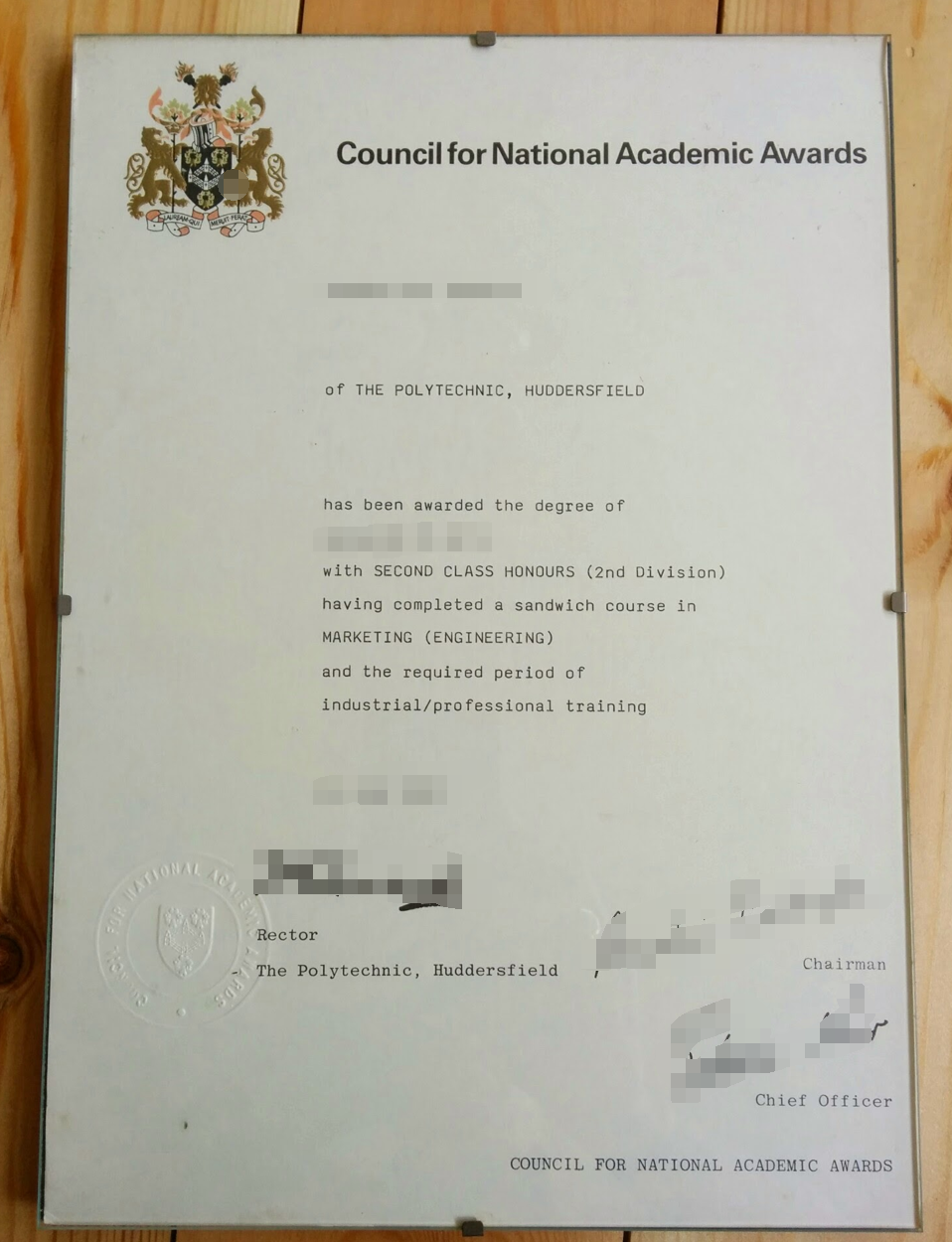 CNAA degree