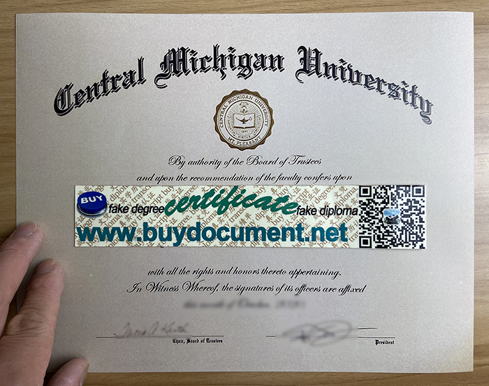 CMU degreee, CMU diploma CMU cert, CMU Offer, fake diploma, fake degree, buy diploma, buy degree, foil stamp, diploma replacement, Repeat diploma, diploma sample, diploma size, transcript, certificate, Purchase degree, false degree. Purchase a master's degree certificate from Central Michigan University. How can I get an Central Michigan University diploma online? 