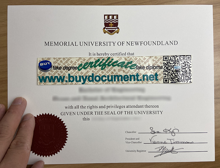 Canada diploma. MUN transcript. Buy MUN fake diploma, fake MUN transcript for sale.