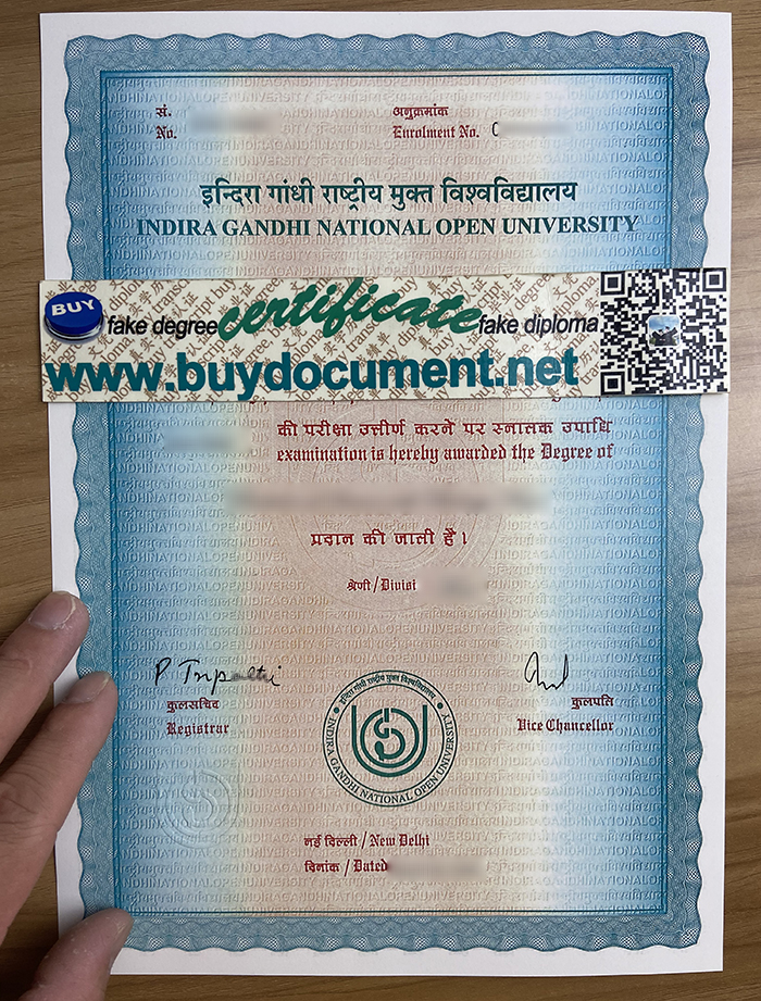 Fake IGNOU diploma 