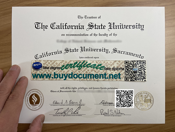 Sacramento State diploma