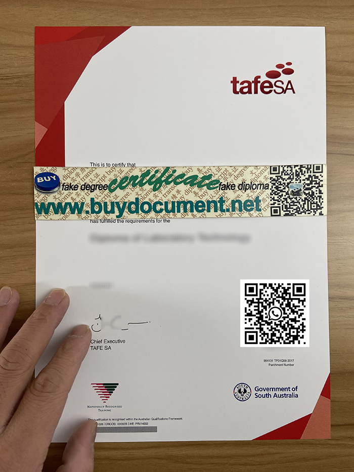 TAFE SA certificate