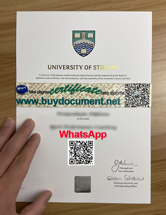 Stir diploma, University of Stirling degree, University of Stirling diploma.