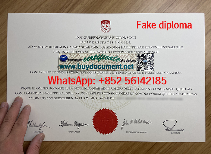 Fake McGill University diploma. Buy McGill Ca diploma. Get a fake McGill degree.