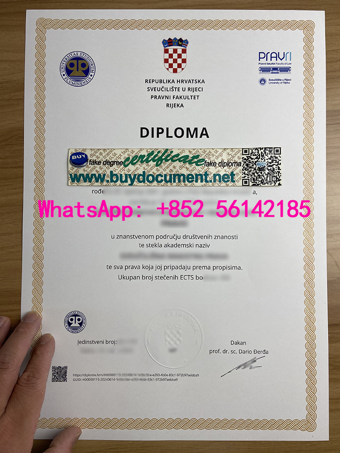 Buy a fake University of Rijeka diploma. Fake University of Rijeka degree for sale