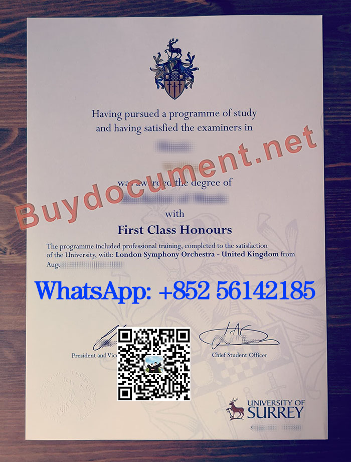 Buy University of Surrey diploma